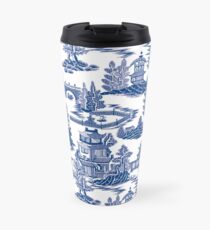 Ming China - Blue And White Chinoiserie Travel Mug