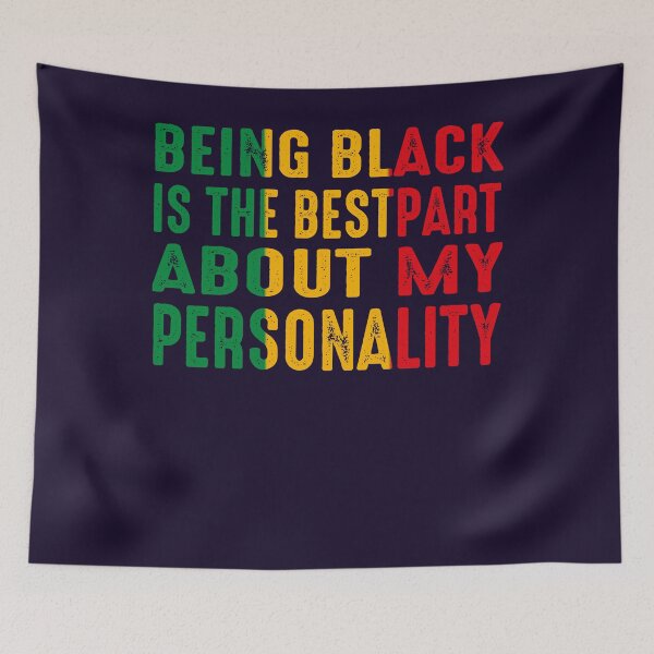 Item preview, being black is the best part about my personality retro vintage funny black history month Gift designed and sold by Sarah38.