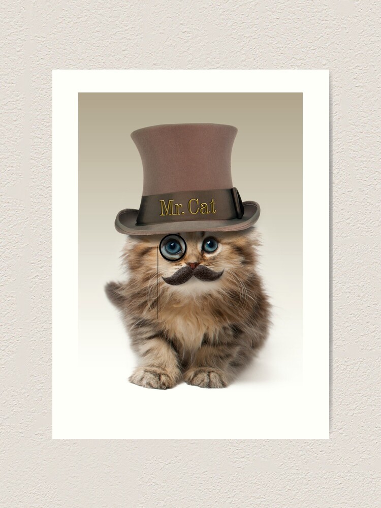 Alternate view of Mister Cat Art Print