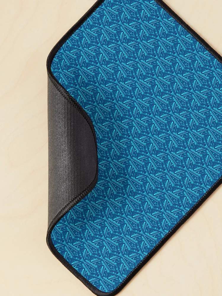 Thumbnail 2 of 5, Mouse Pad, Abstract blue pattern designed and sold by Work of art Shop.