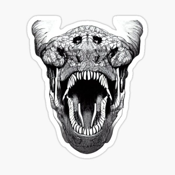 Illustration tyrannosaur Sticker