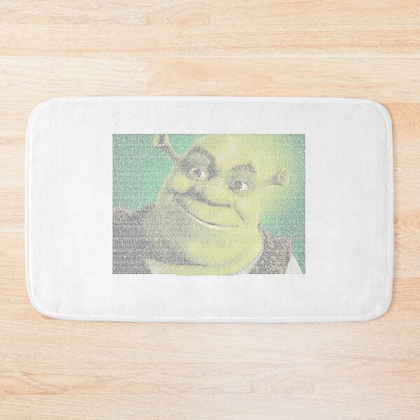Item preview, entire shrek script in the shape of shrek designed and sold by ashleyeasterly.