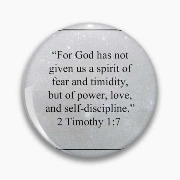 Item preview, 2 Timothy 1:7 designed and sold by Cosplay4Christ.