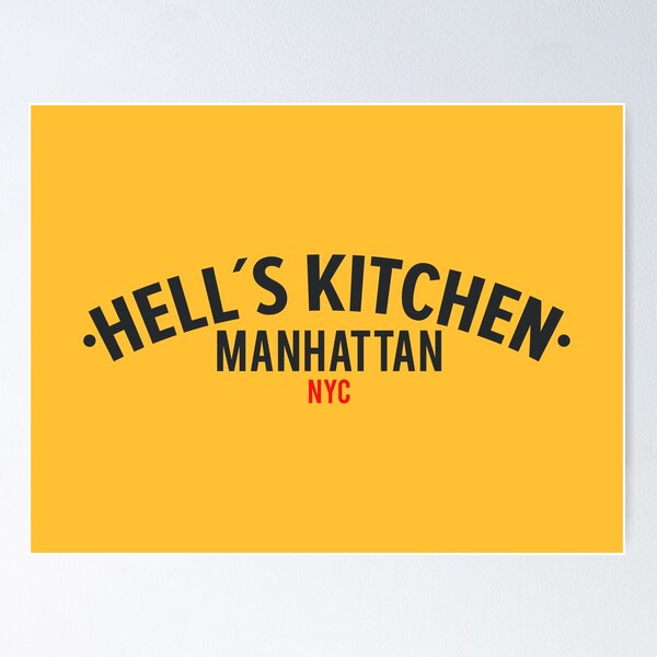 Item preview, Hell's Kitchen Manhattan - logo new york hell's kitchen - NYC Hell's Kitchen designed and sold by Boogosh.