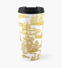 Golden Pagoda Chinoiserie Travel Mug