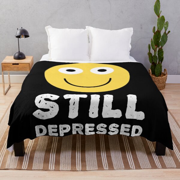 Item preview, Still Depressed, Happy Smiley Face - Funny Quotes designed and sold by EnzoVectorism.