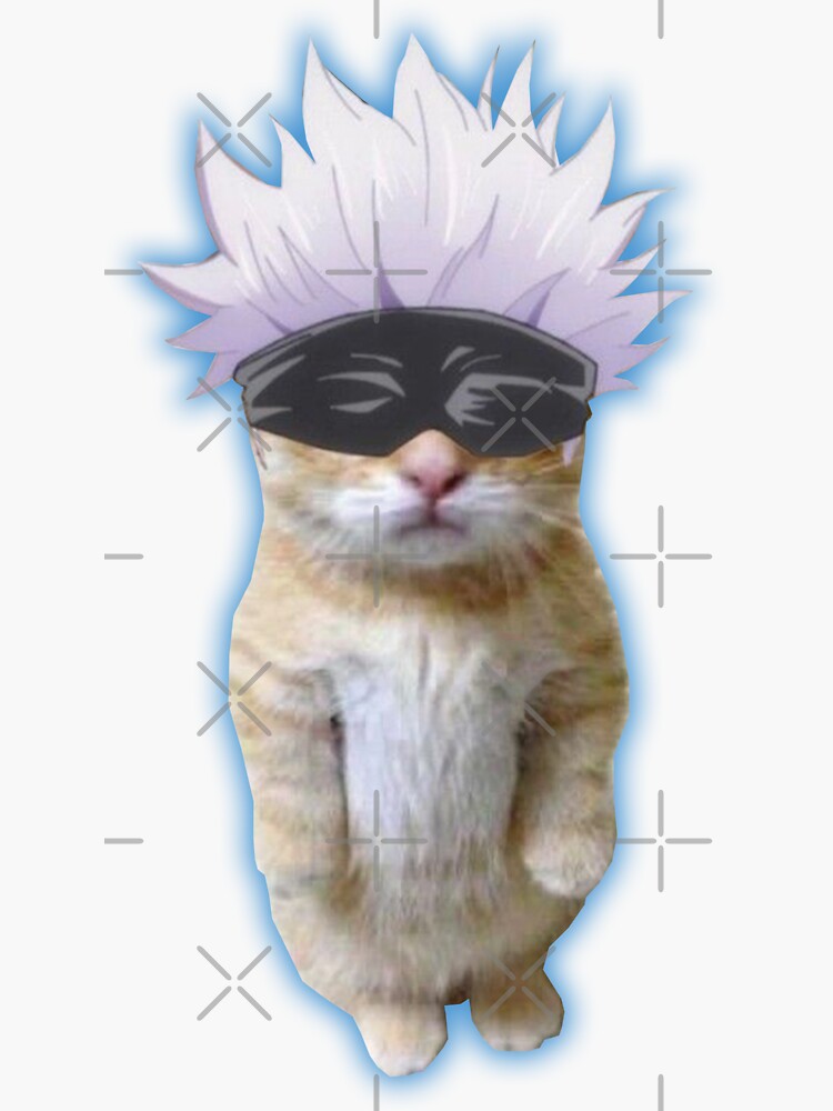 Anime Cat Meme Sticker for Sale by Anime Sekai