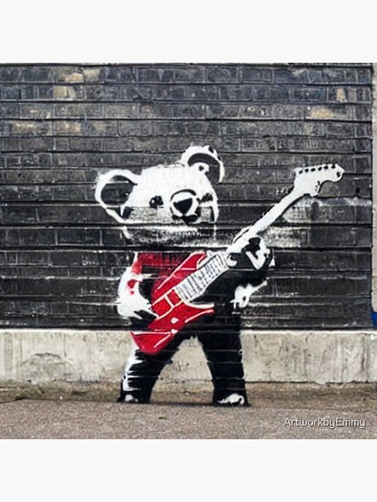 Banksy-inspiriertes Design' Sticker