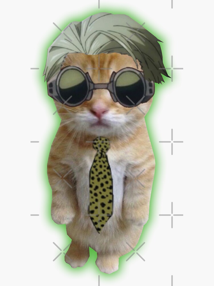 Anime Cat Meme Sticker for Sale by Anime Sekai