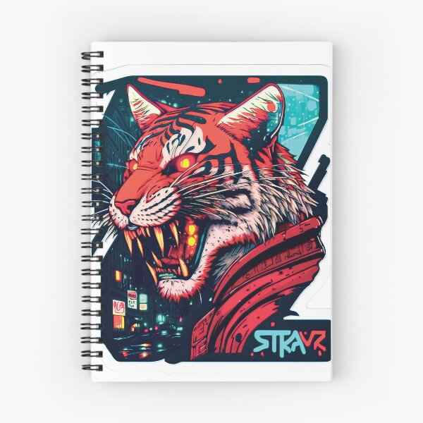 Item preview, Cyberpunk neon Tiger #2 designed and sold by PhiloSophyEye.