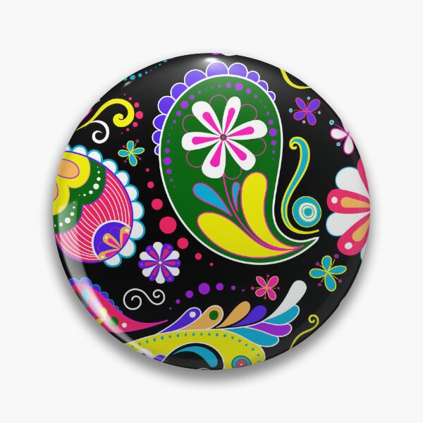 Item preview, Colorful Paisley and floral pattern. designed and sold by Kanchan1987.