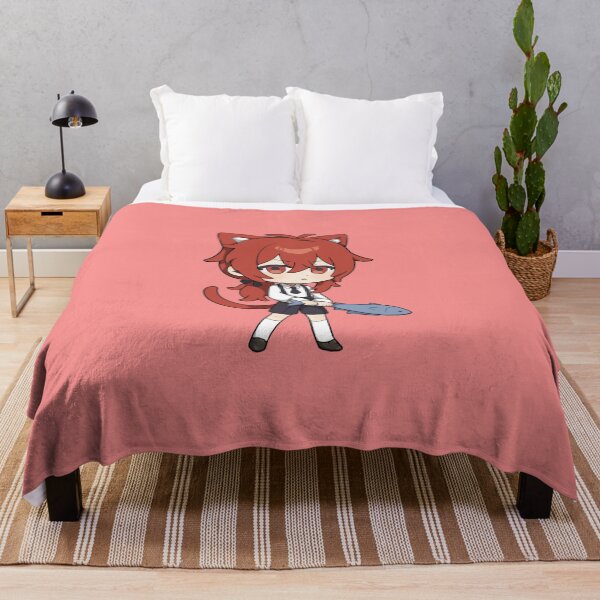 Item preview, ⭐⭐⭐⭐⭐Diluc Genshin Impact Diluc Cat Boy Tuna Claymore Weapon T-Shirt and Prints designed and sold by feach.