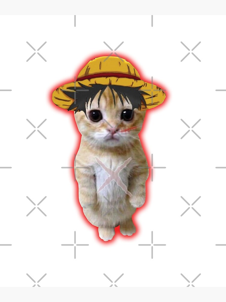 Anime Cat Meme Sticker for Sale by Anime Sekai