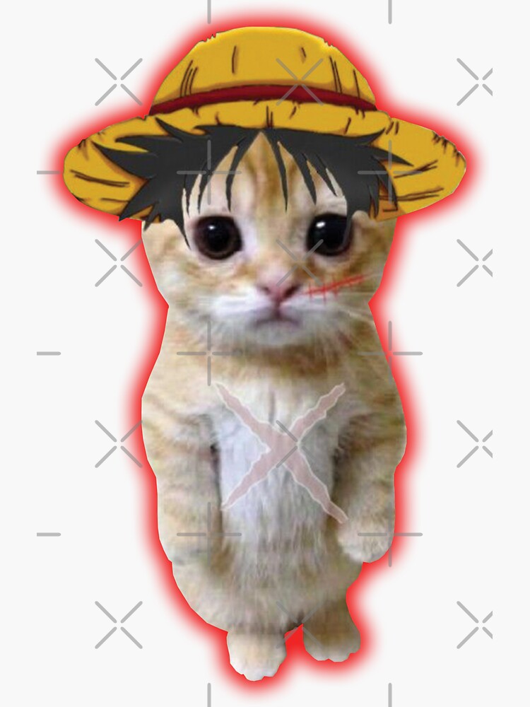 Anime Cat Meme Sticker for Sale by Anime Sekai