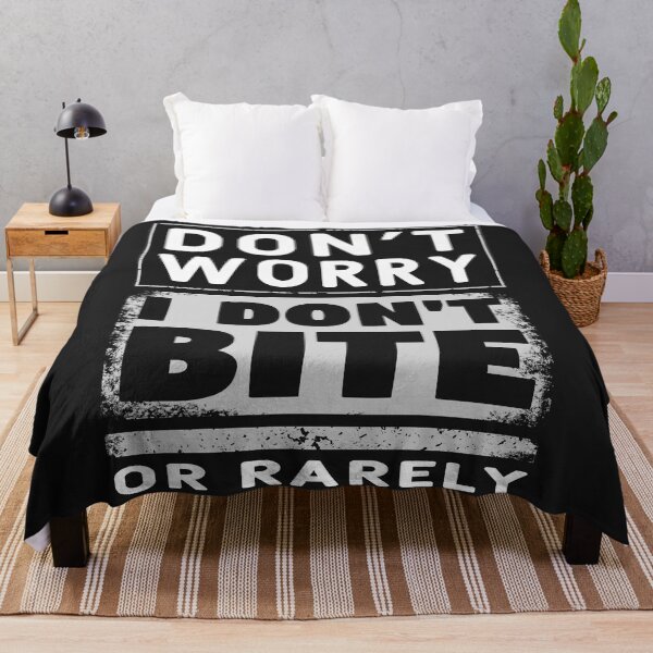 Item preview, I don't bite. Or rarely. Funny gift idea for dog owner & all self-confident people. designed and sold by funnycolors.