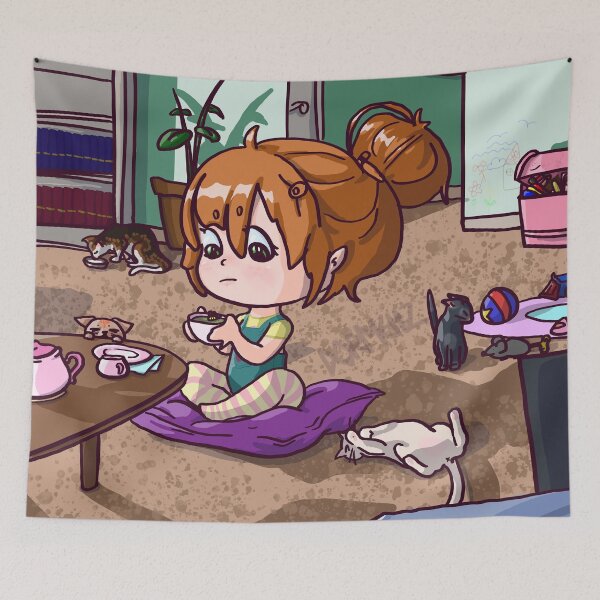 Item preview, Confused Chibi Girl designed and sold by DORMEHZ.