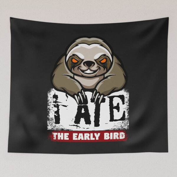 Item preview, Mad, annoyed, grumpy sloth, the morning grouch. Funny sarcastic saying. designed and sold by funnycolors.