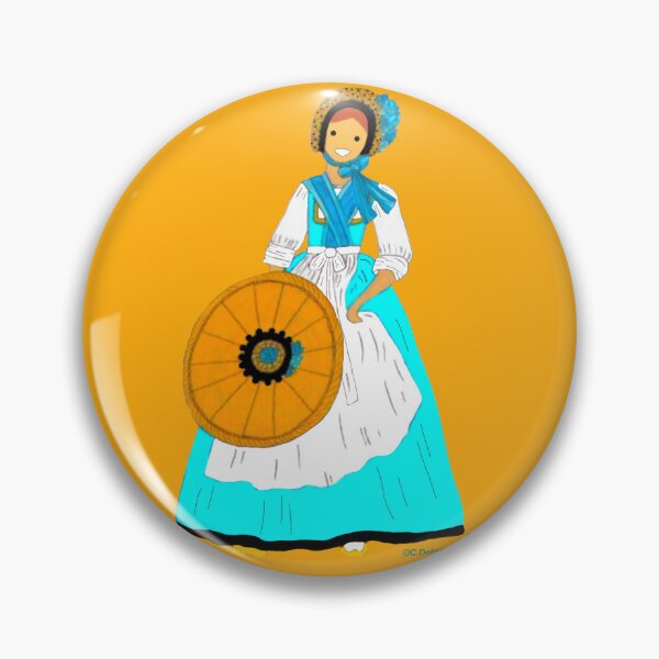 Item preview, Costume of LORRAINE, France. Color background designed and sold by Catherine Debusne.
