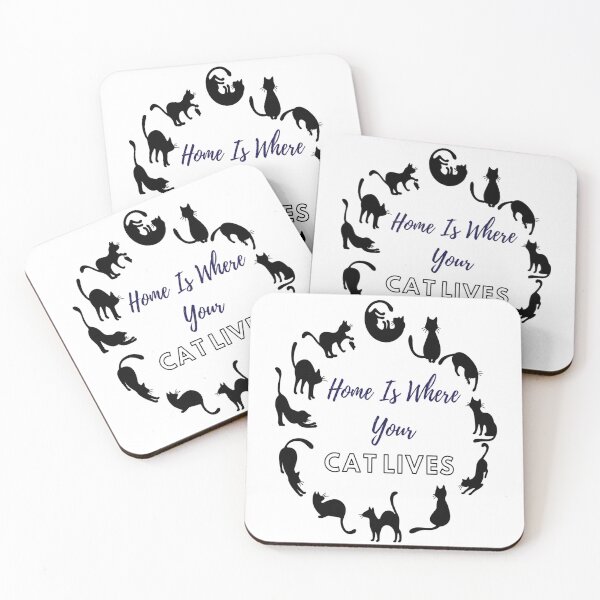 Item preview, Home Is Where Your Cat Lives.  designed and sold by Sloyar.