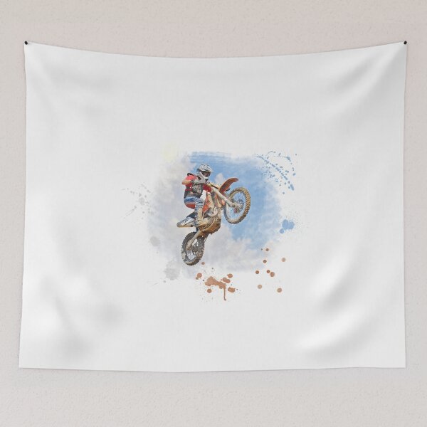 Item preview, Motocross Jump messy watercolour designed and sold by qlobba.