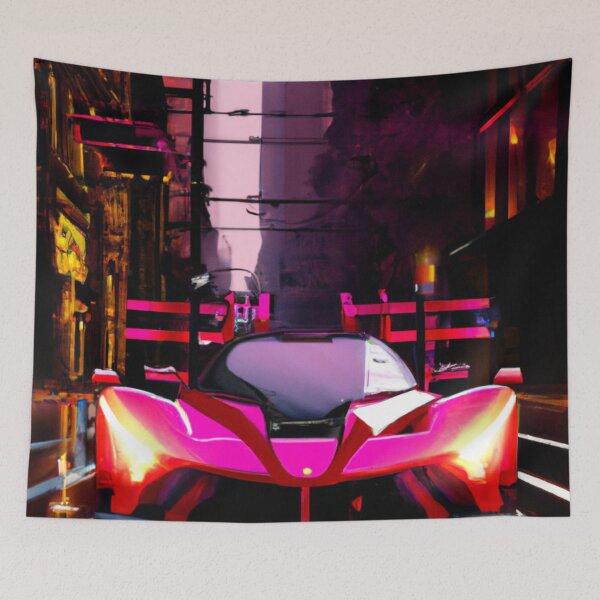 Item preview, Cyberpunk Ferrari in the streets designed and sold by SpaceCars.