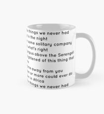 Toto - Africa Mug