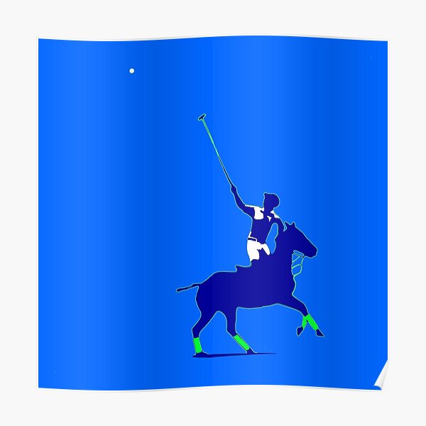 BLUE power poloplayer Poster