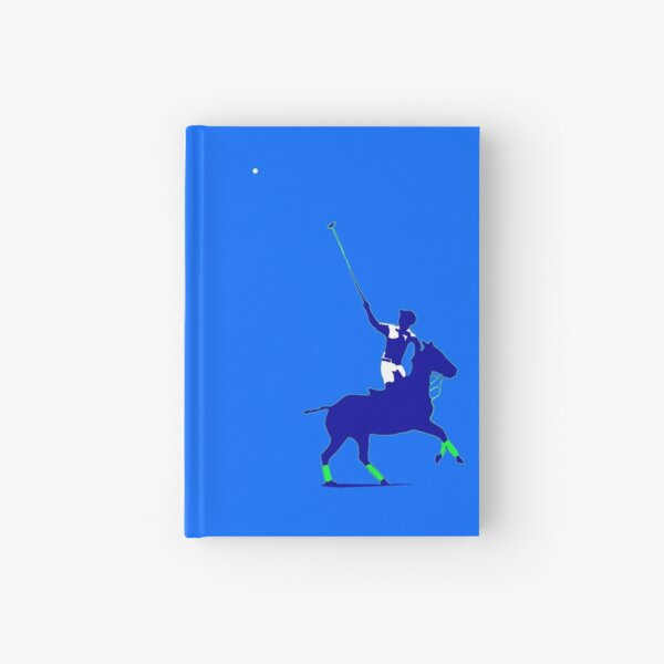 BLUE power polo player Hardcover Journal