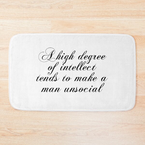 Item preview, A High Degree Of Intellect Tends To Make A Man Unsocial - Arthur Schopenhauer Quotes designed and sold by PhiloJourney.