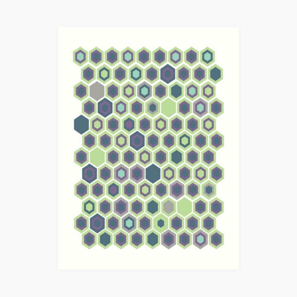 Art Deco Honey Comb Art Print