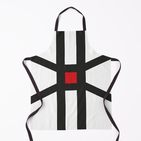 Item preview, With optical Illusion minimalism bauhaus futurism with red accent mondrian inspired designed and sold by Form-n-function.