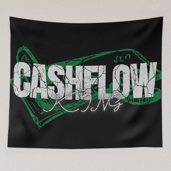 Item preview, CASHFLOW KING  poster 2 distressed  designed and sold by KingsManKind.