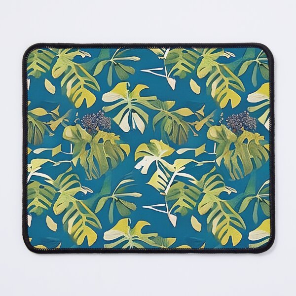Item preview, Van Gogh Style Monstera Leaves Leaf with Purple Fruit Berries Painting Pattern designed and sold by sunflowerlight.
