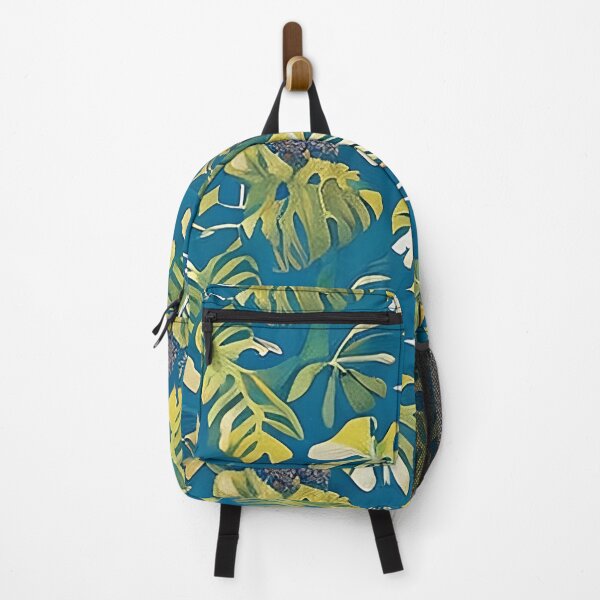 Item preview, Van Gogh Style Monstera Leaves Leaf with Purple Fruit Berries Painting Pattern designed and sold by sunflowerlight.