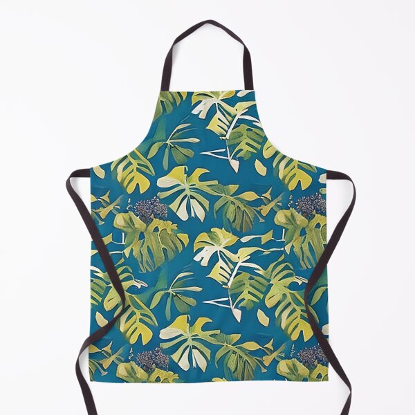 Item preview, Van Gogh Style Monstera Leaves Leaf with Purple Fruit Berries Painting Pattern designed and sold by sunflowerlight.