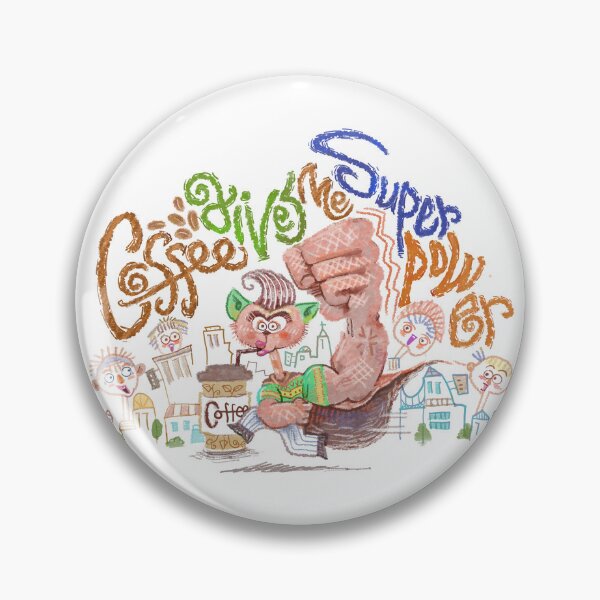 Item preview, coffee gives me super powers designed and sold by artredstar.