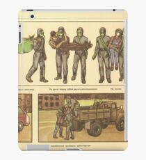 evacuation of victims iPad Case/Skin