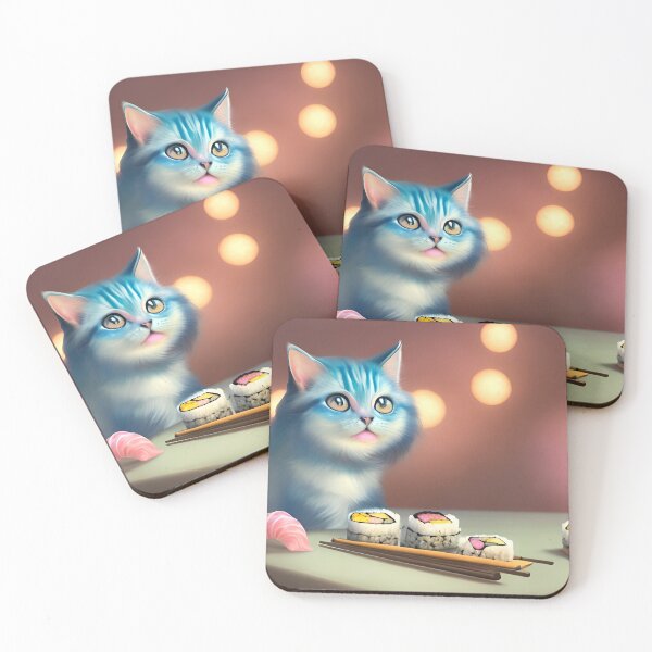 Item preview, Cats and Sushi 1 designed and sold by HauntedWitch.