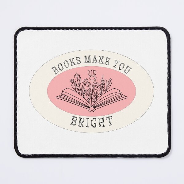 Item preview, Books Make You Bright Book Reading Lover Inspirational Quote designed and sold by Oceanarium.