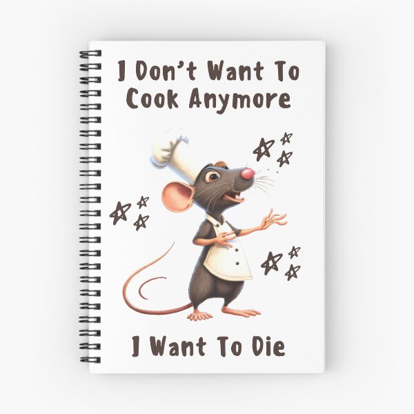 Item preview, Remy Rat I Don’t Want To Cook Anymore I Want To Die  designed and sold by Ayoubtkd.