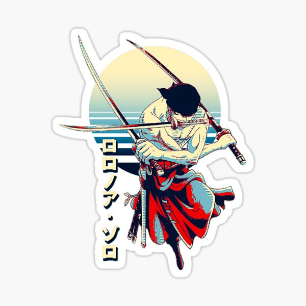 Roronoa Zoro Sticker for Sale by OnePieceStore28