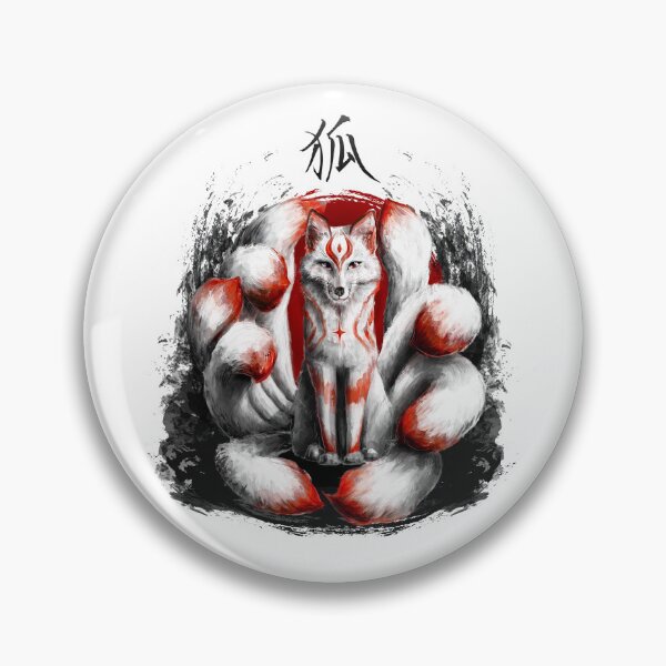 Item preview, Kitsune Japanese Nine Tailed Fox designed and sold by DCornel.