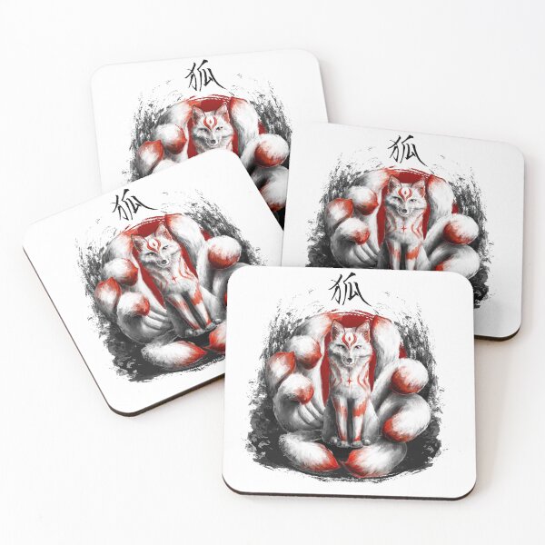 Item preview, Kitsune Japanese Nine Tailed Fox designed and sold by DCornel.