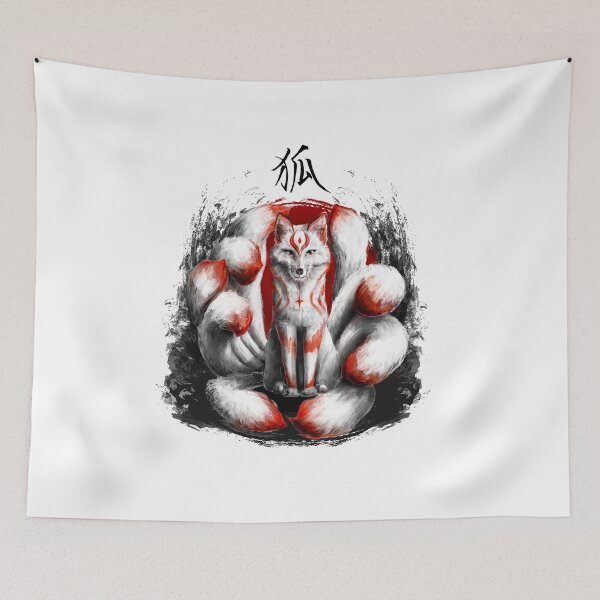 Item preview, Kitsune Japanese Nine Tailed Fox designed and sold by DCornel.