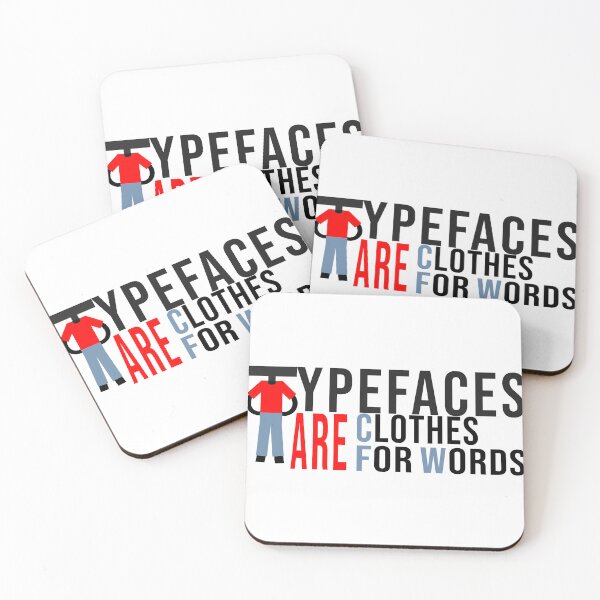 Item preview, Typefaces are clothes for words designed and sold by onum2018.