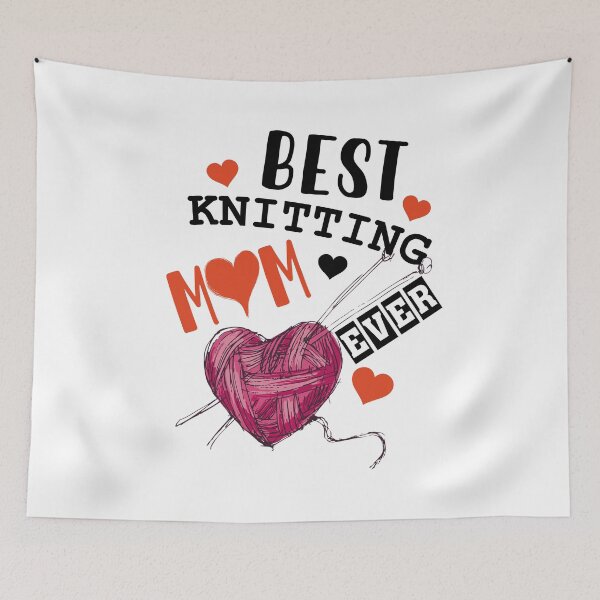 Item preview, Best Knitting Mom Ever designed and sold by UA-Shirts.
