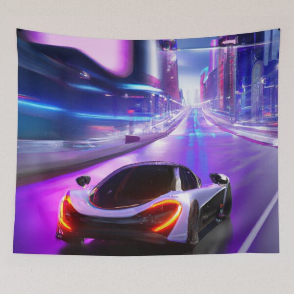 Item preview, Cyberpunk McLaren 720S in the streets designed and sold by SpaceCars.
