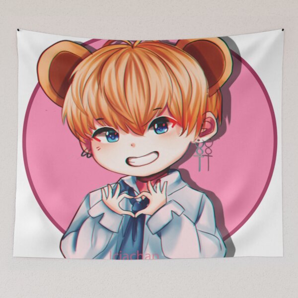 Item preview, BTS Sticker Anime K-pop, Anime, child, chibi designed and sold by BlackDiamond96.