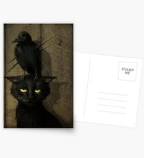 The Raven and the Cat Postkarten