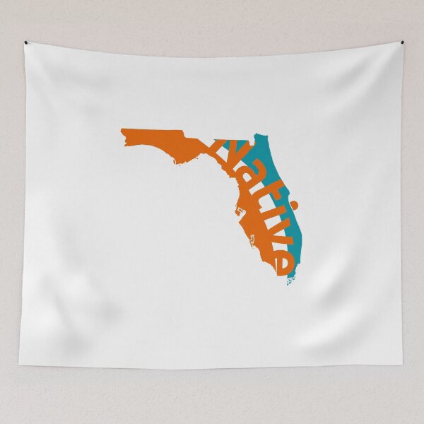 Item preview, Florida Native Orange and Aqua designed and sold by Eric Barber.